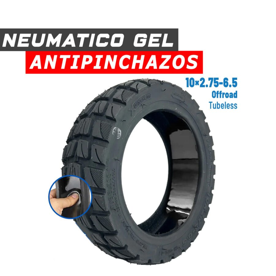 Neumático 10x2,75-6,5 Offroad Tubeless (Con gel antipinchazos)