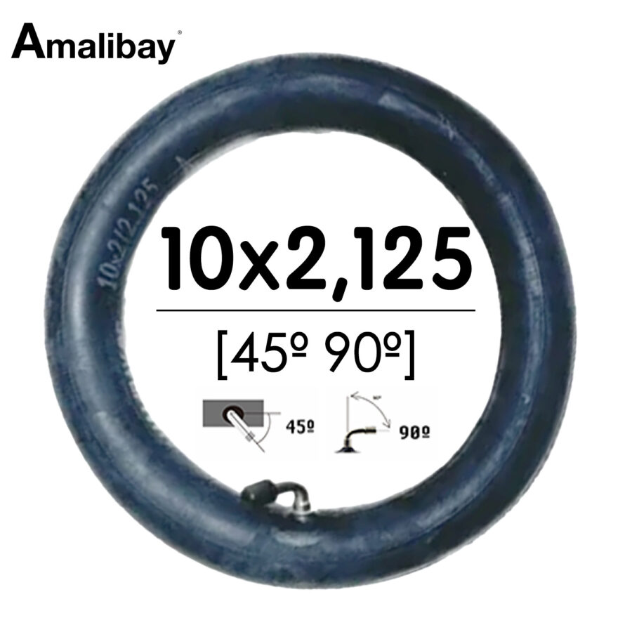 Cámara de aire 10x2,125 (valvula 45º 90º)