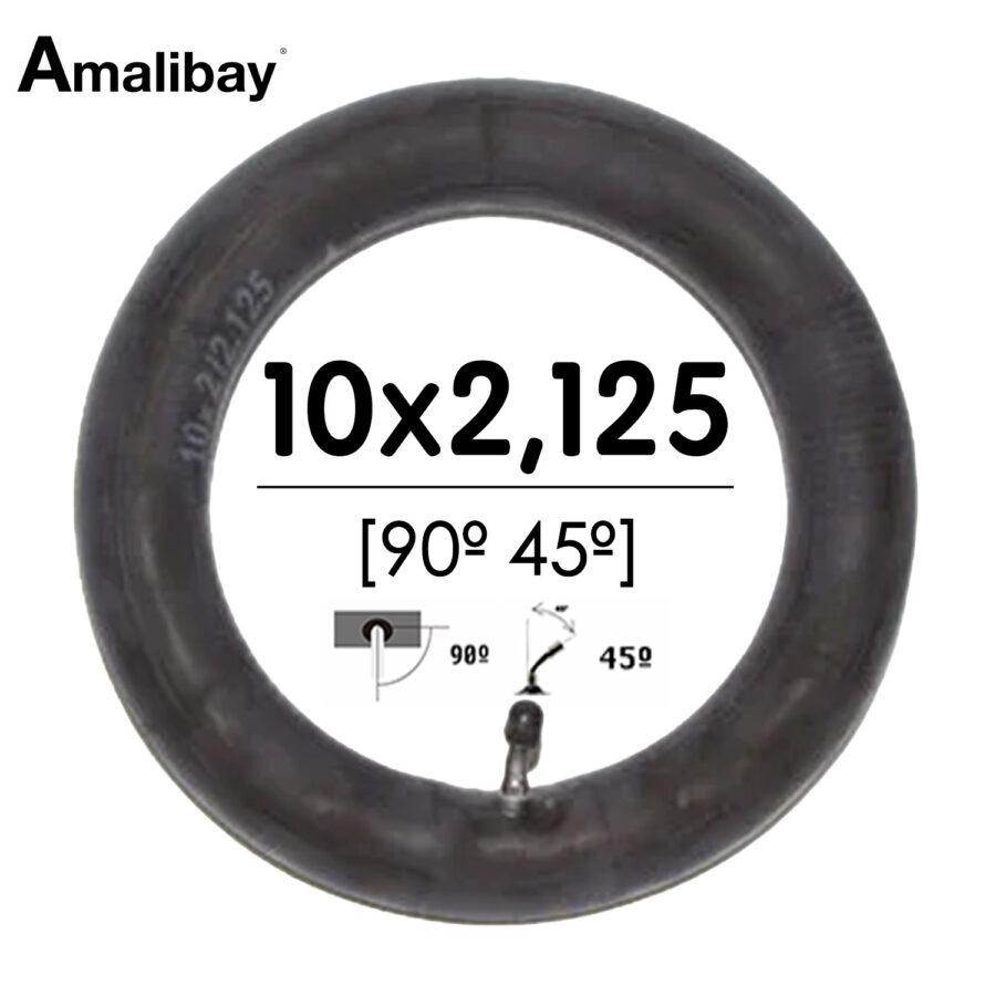 Cámara de aire reforzada 10x2,125 (válvula 90º 45º) - Premium