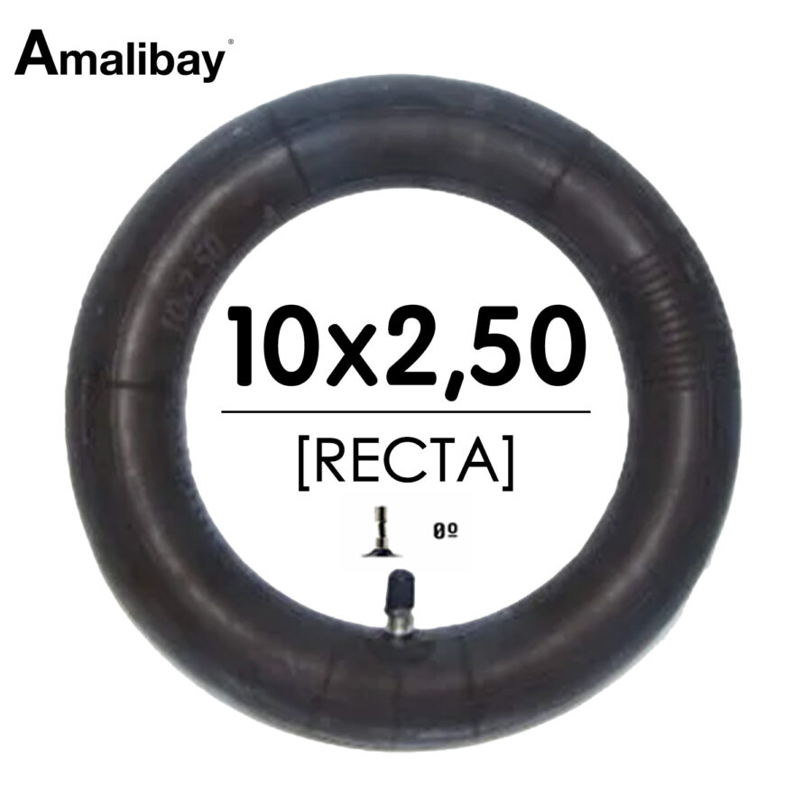 Cámara de aire 10x2,5 (válvula recta)  - Premium