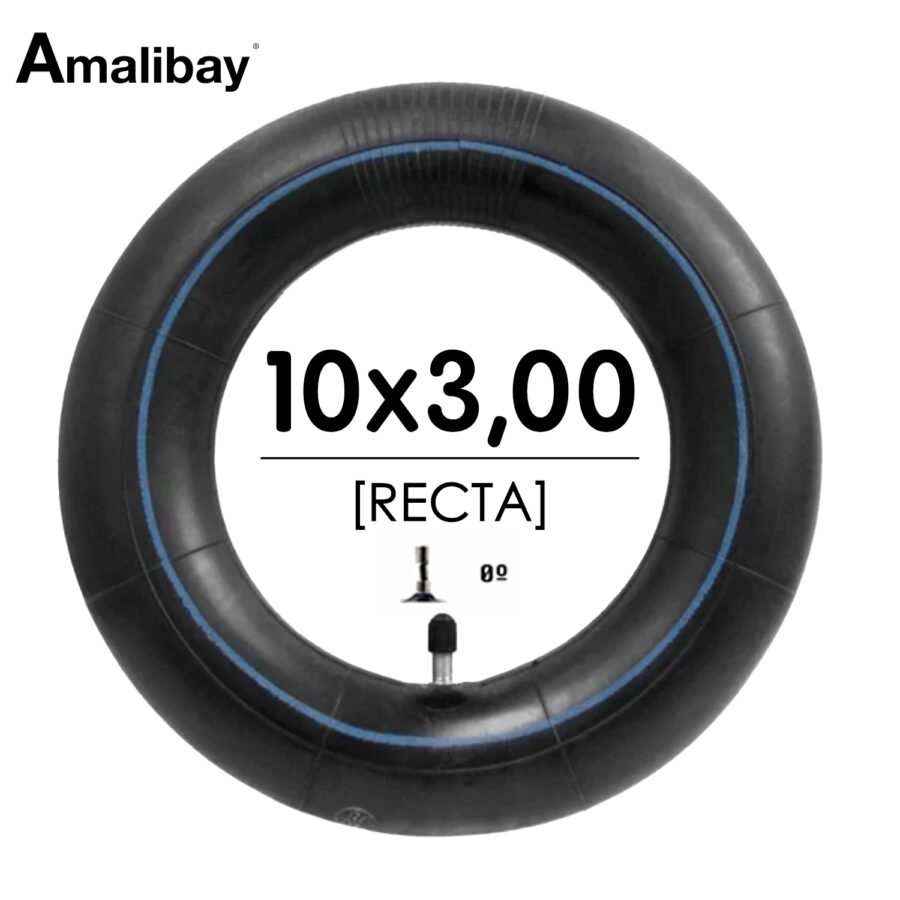 Cámara de aire 10x3 - 255x80 (válvula recta)