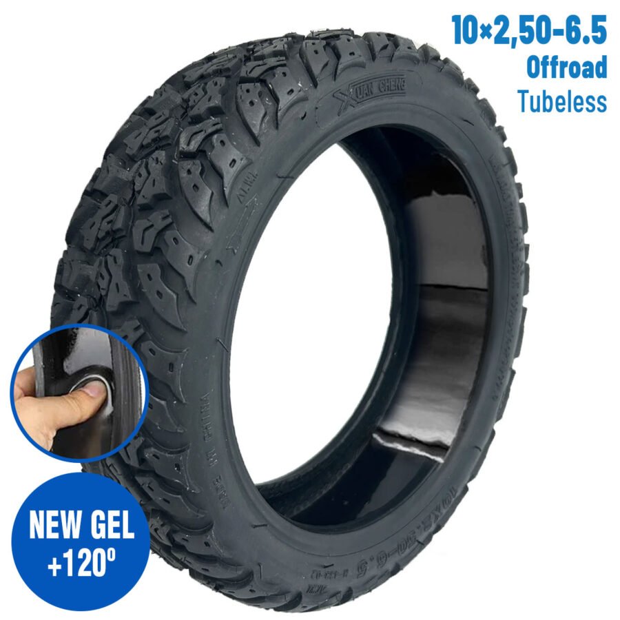Neumático 10x2,50-6,5 Offroad Tubeless (Con gel antipinchazos)