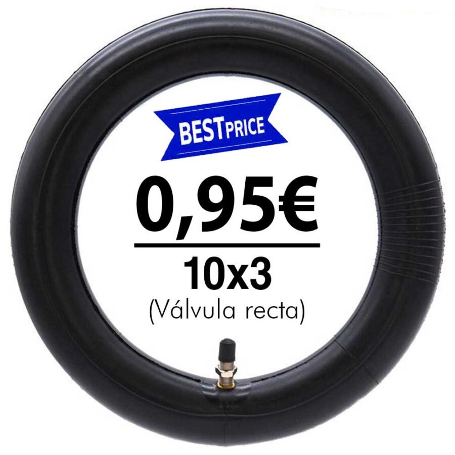 Cámara de aire 10x3 - 255x80 (válvula recta) (estándar)