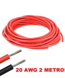 Cable eléctrico Silicona Flexible 20 AWG (Rojo)