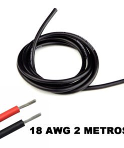 Cable eléctrico Silicona Flexible 18 AWG (Negro)