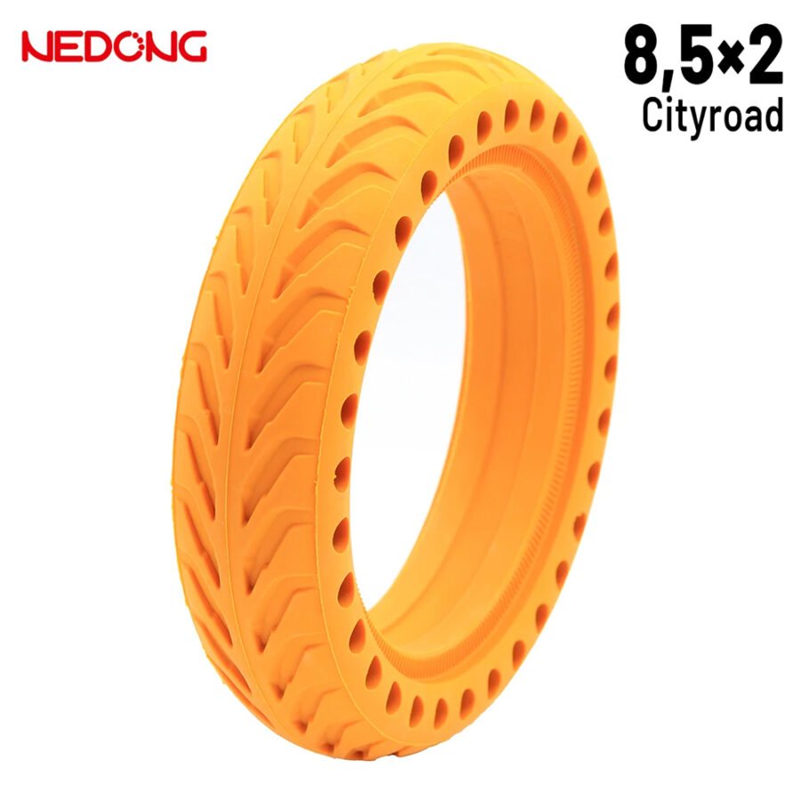 Rueda maciza 8,5x2 Agujereada AMARILLA Para Xiaomi