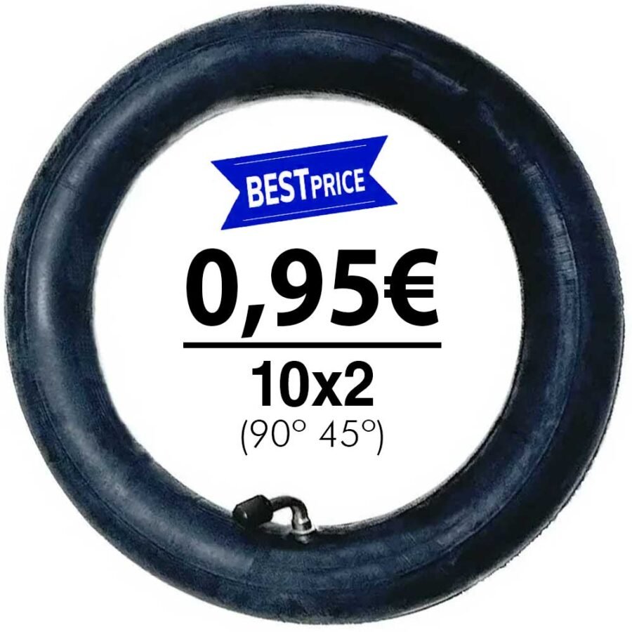 Cámara de aire 10x2,125 (valvula 90º 45º)  (estándar)