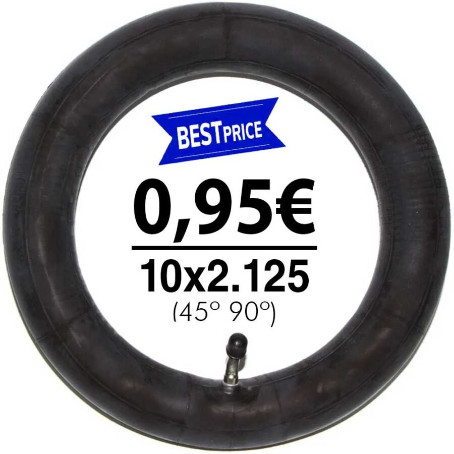 Cámara de aire reforzada 10x2,125 (válvula 45º 90º) (estándar)