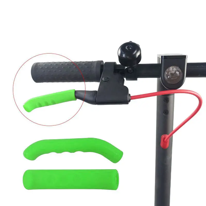 Protector de goma VERDE para maneta de freno (dos unidades) - Imagen 2