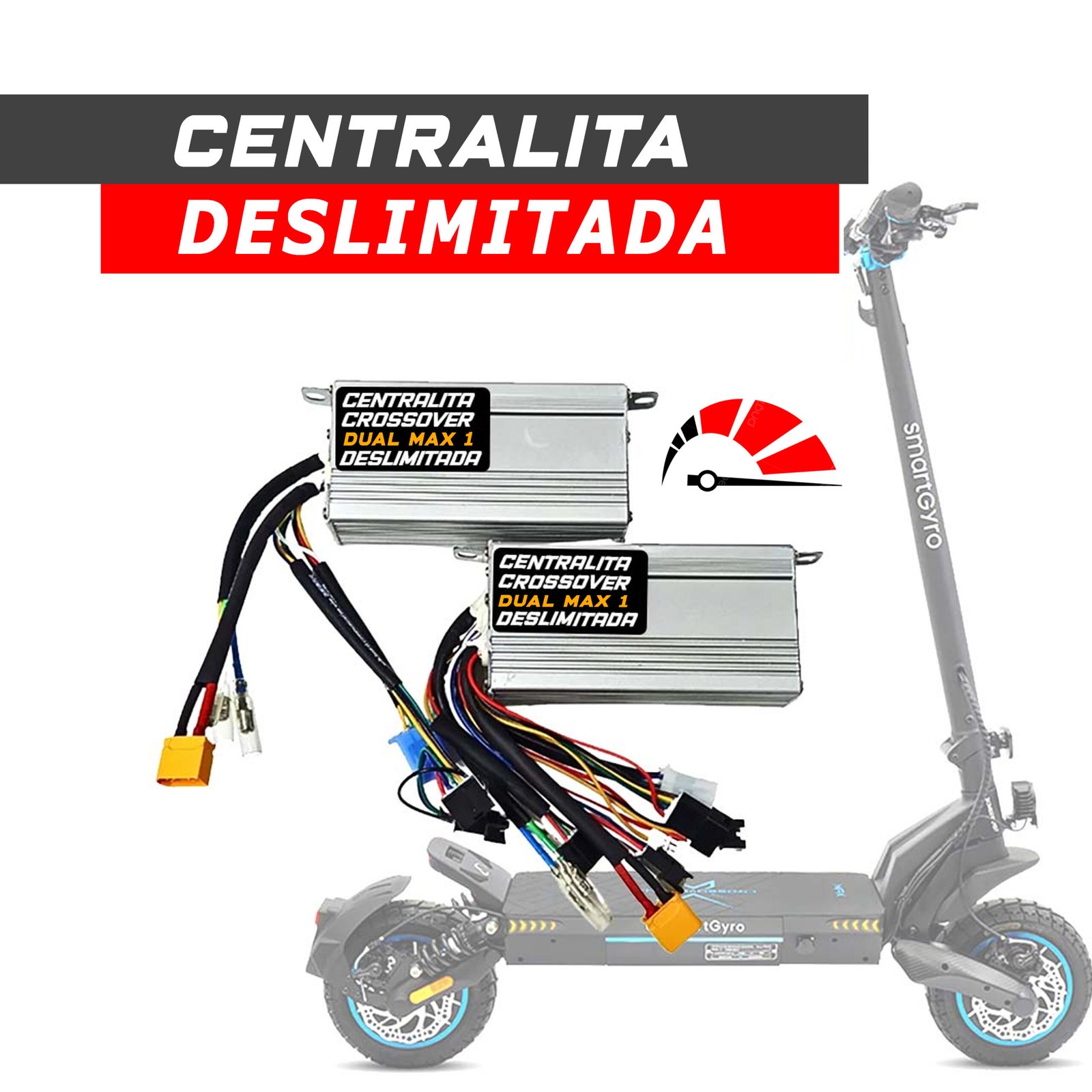 Controladora / Centralita DESLIMITADAS Smartgyro Crossover Dual Max (Delantera + Trasera)