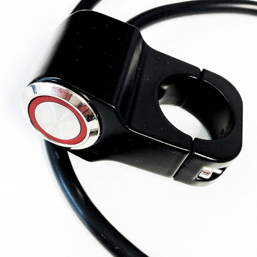 Botonera interruptor para patinete eléctrico y bicicletas (1 botón)