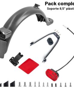 Pack completo guardabarros trasero para Xiaomi (Soporte plástico 8,5 pulgadas)
