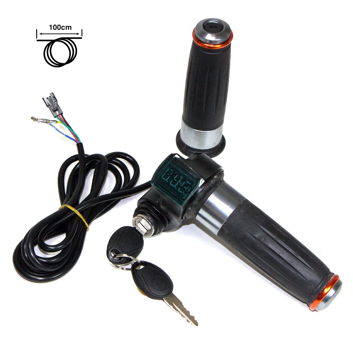 Acelerador con llave y multimetro