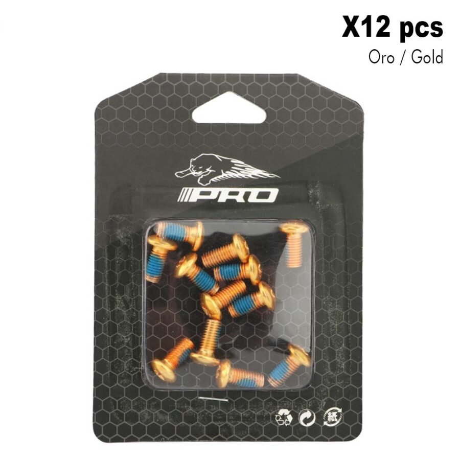 Tornillos de disco amarillo (Pack 12 unidades)