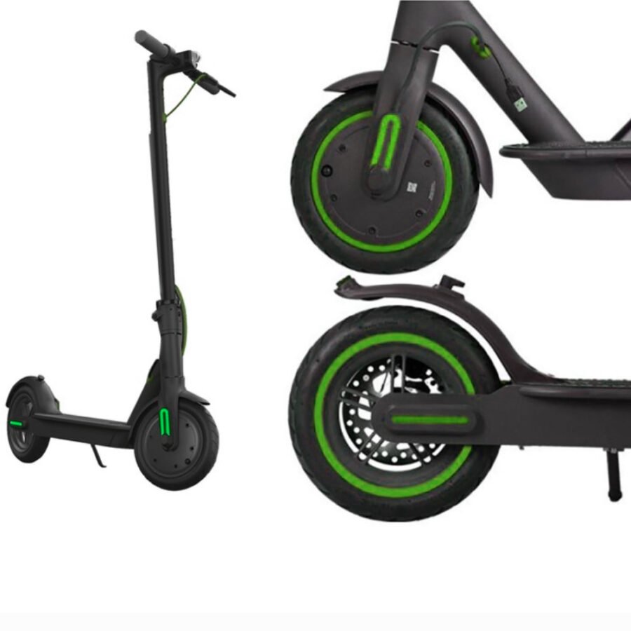 Pegatina llanta Verde para patinete eléctrico