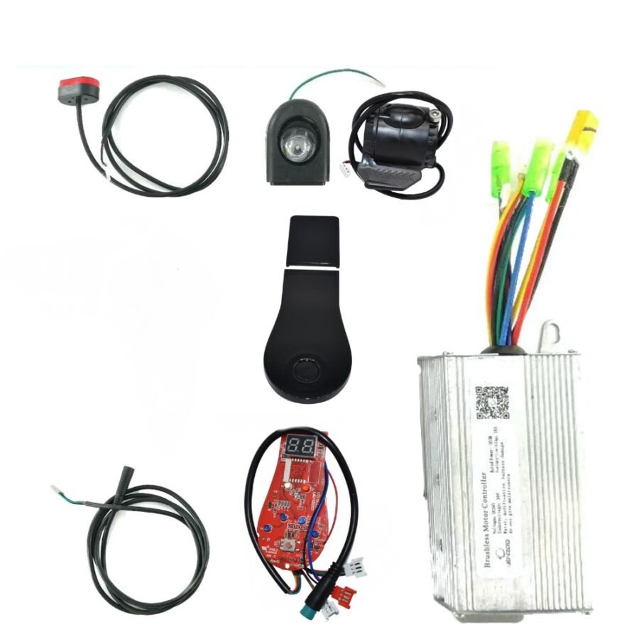 Kit electrónica genérico 36V - Tipo Brigmton (Display + Controladora + Cableado + acelerador + luces delanteras y traseras)