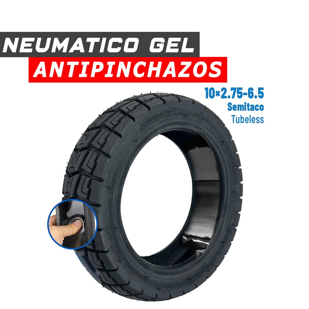 Neumático 10x2,75-6,5 Semitaco Tubeless (Con gel antipinchazos)