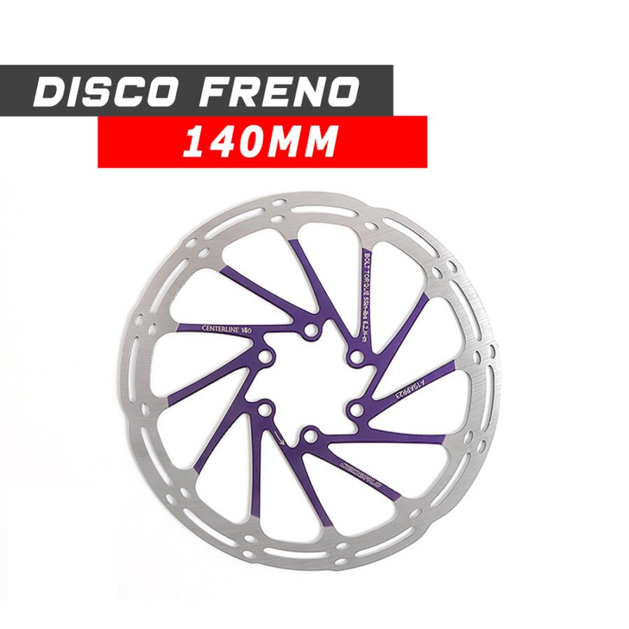 Disco Freno 140mm patinete eléctrico CJ Racing Morado