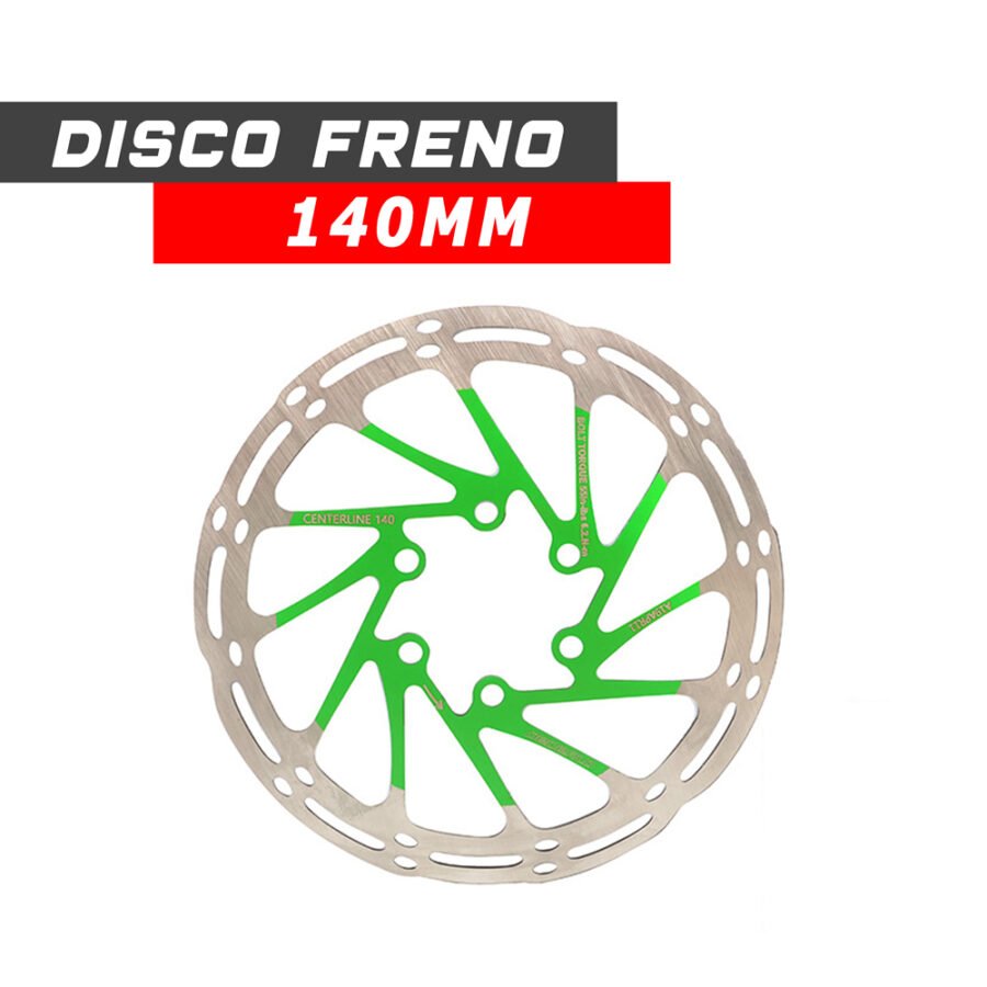 Disco Freno 140mm patinete eléctrico CJ Racing Verde