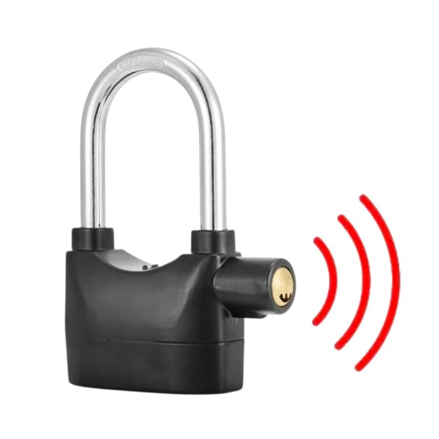 Candado de alarma para motocicleta, cerradura antirrobo bicicleta eléctrica, 110db