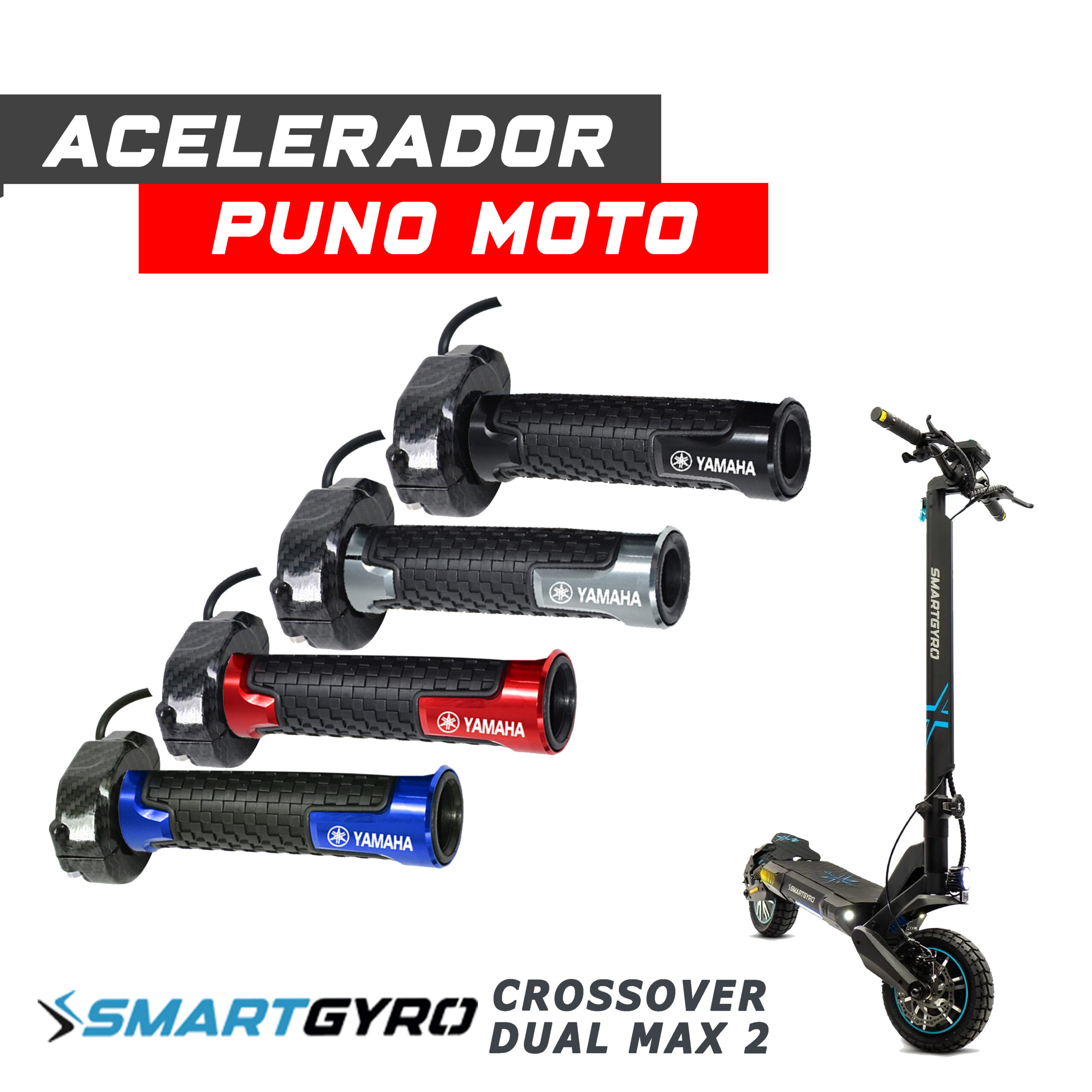 Acelerador puño moto Surron patinete eléctrico Smartgyro Crossover Dual Max 2