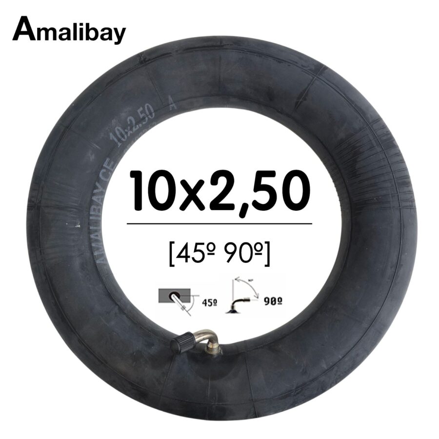 Cámara de aire 10x2,5 (válvula 45º 90º) - Premium