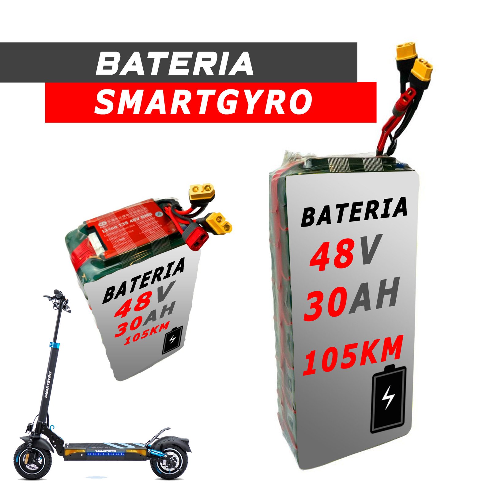 Batería 48V 30Ah Smartgyro SpeedWay / Rockway
