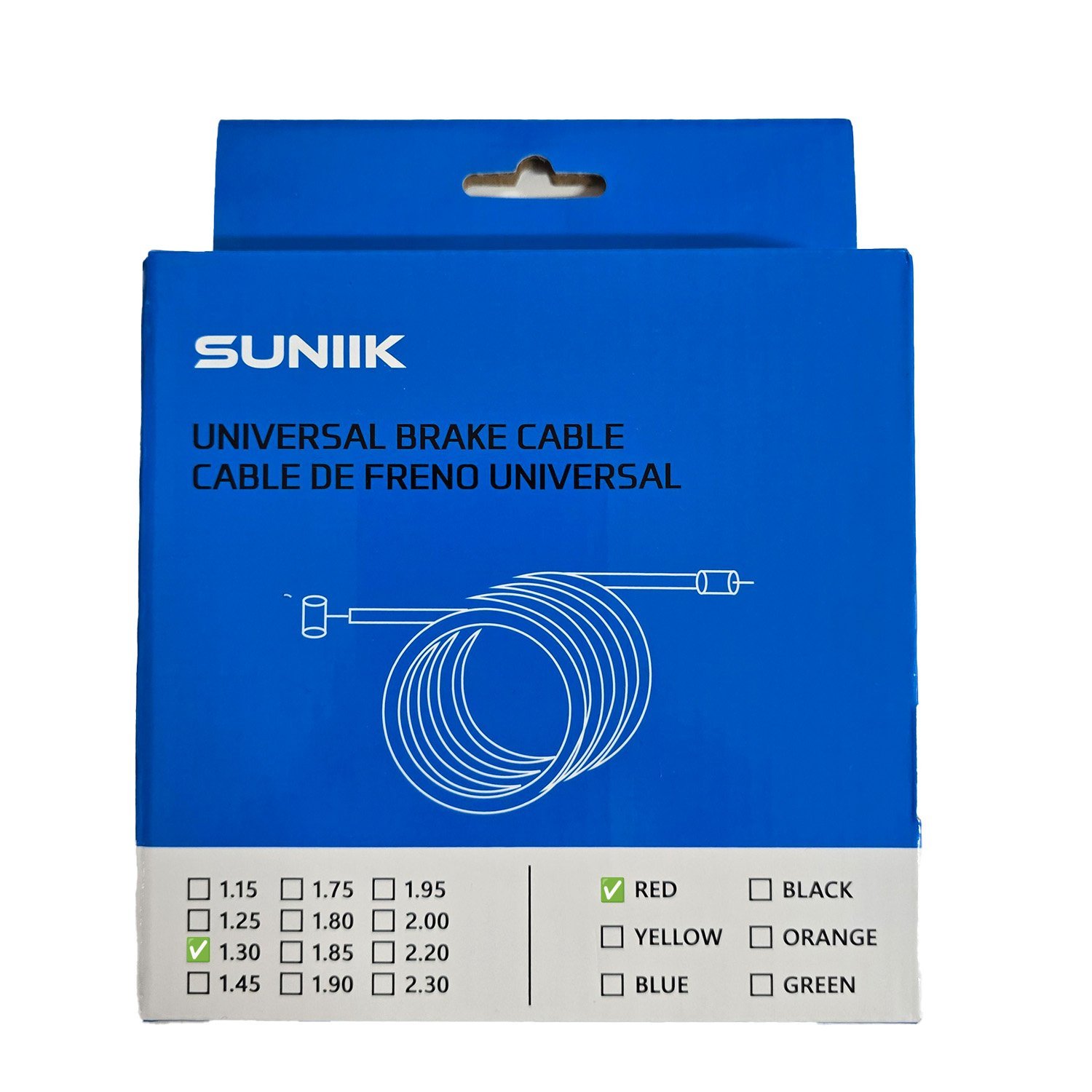 Cable de Freno Genérico 1.3 metros (Rojo) - Imagen 2