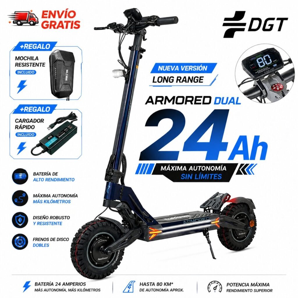 Patinete Eléctrico Ecoxtrem M41 Armored Dual