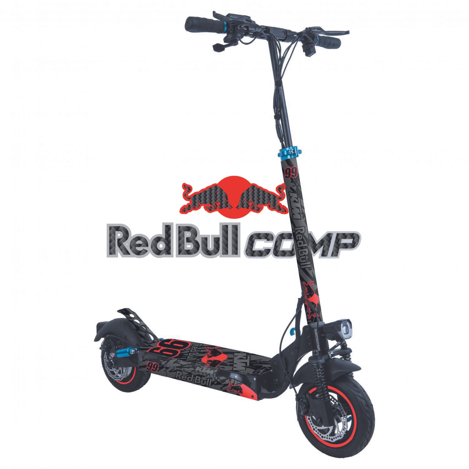 Vinilo con Base Competition RED para Zwheel Zrino (base incluida)