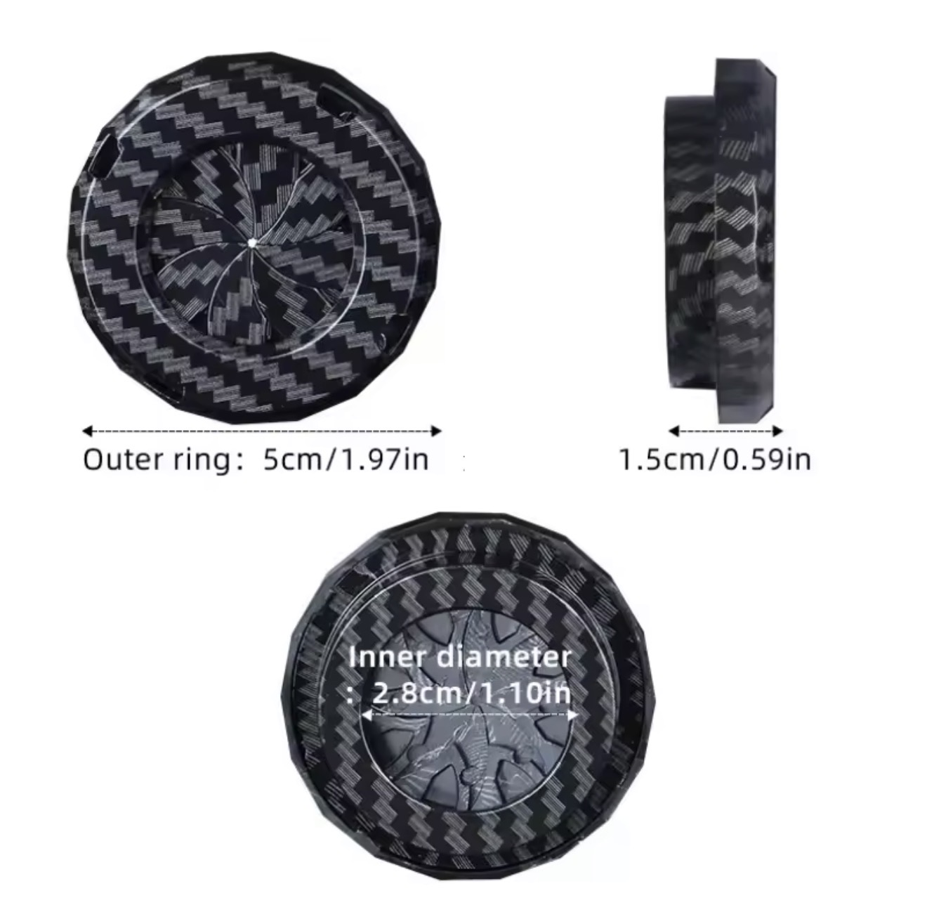 Tapón fibra de carbono protectora de toma de carga genérica patinete eléctrico - Imagen 6