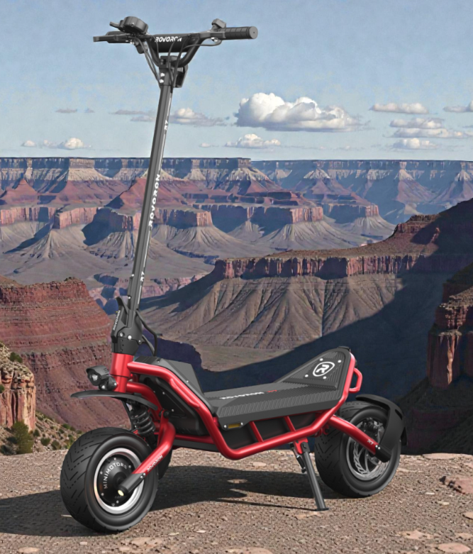 Patinete Eléctrico Rovoron R7 Rojo - Imagen 9