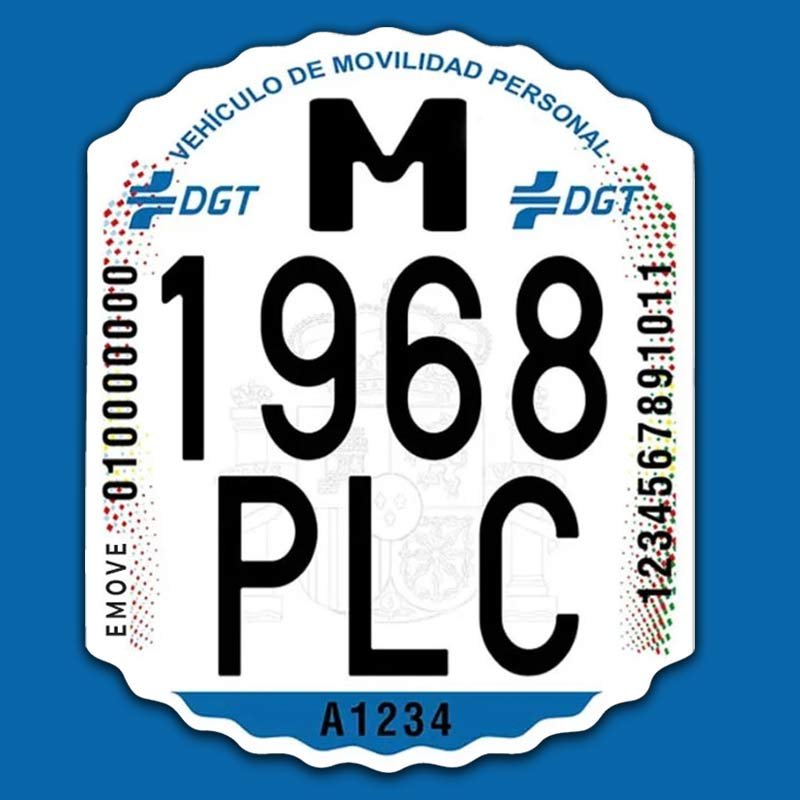 Matrícula patinete eléctrico - Homologada DGT