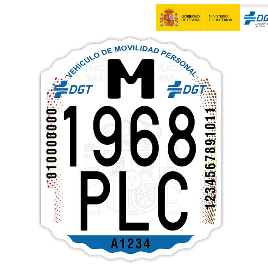 Matrícula patinete eléctrico - Homologada DGT