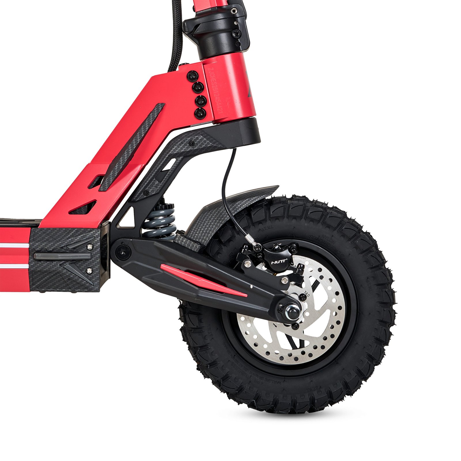 Patinete Eléctrico Ecoxtrem Armored ONE DGT Rojo - Imagen 3