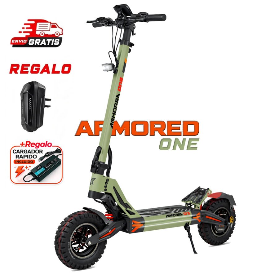 Patinete Eléctrico Ecoxtrem Armored ONE DGT Verde