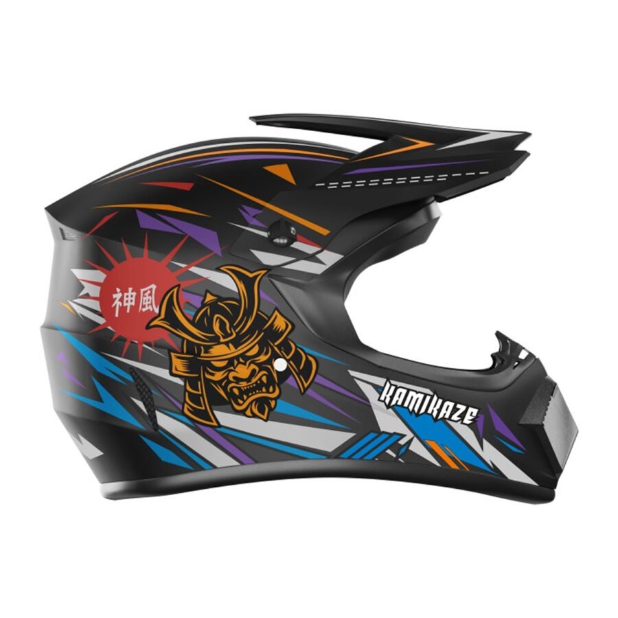 Casco Integral ligero Samurai para patinete eléctrico Morado