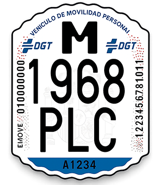 Matrícula DGT Homologada