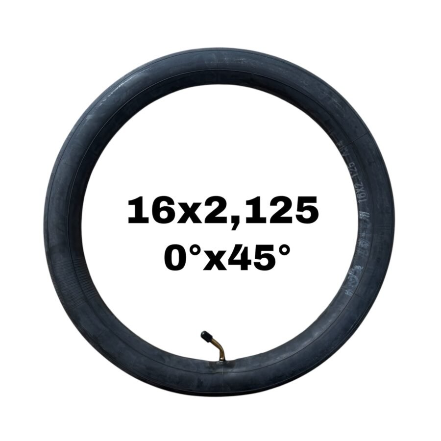 Cámara de aire 16×2,125 válvula 0ºx45º [Estandar]