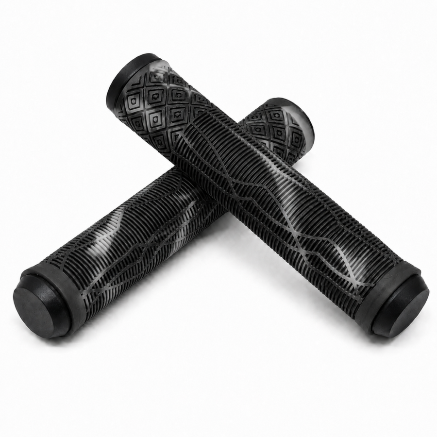 Puños patinete eléctrico CJ Racing - Negro + Gris