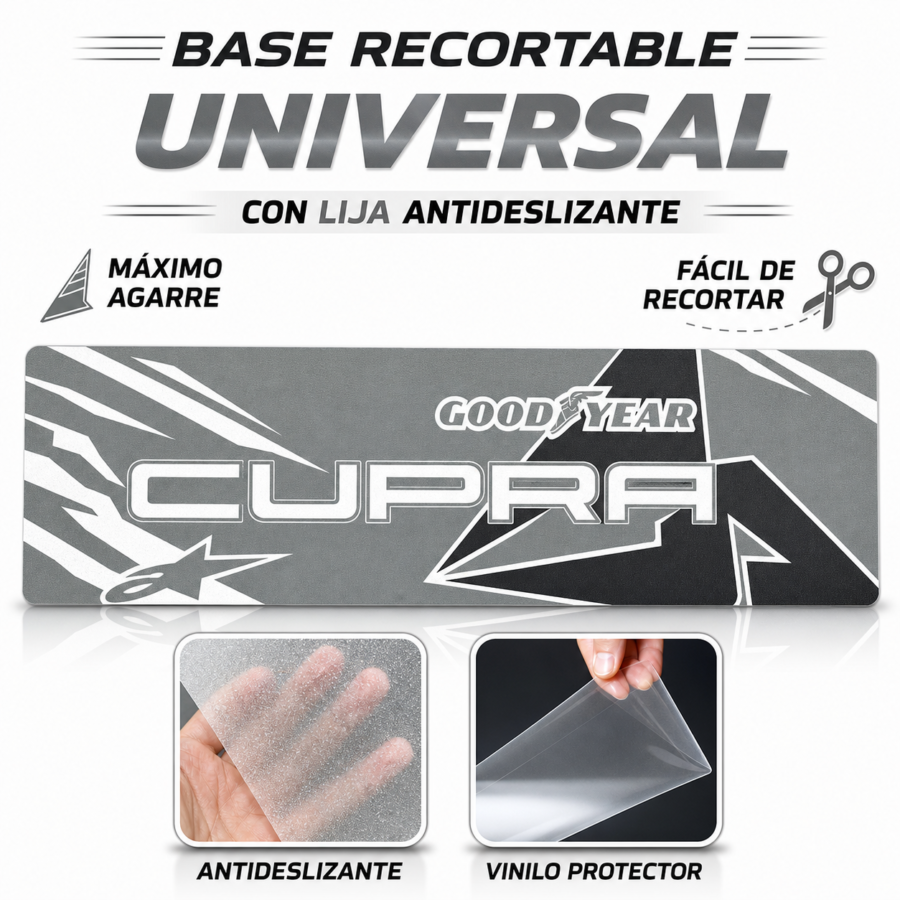 Base recortable universal gris Cupra Goodyear para patinete eléctrico
