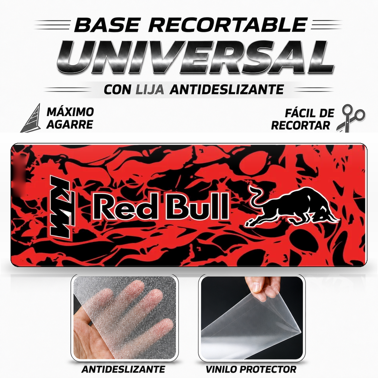 Base Recortable Universal para Patinete Eléctrico - RedBull KTM Rojo