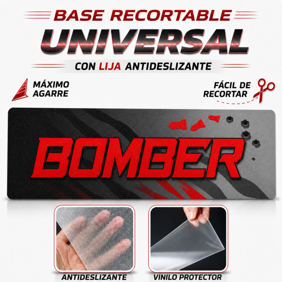 Base Recortable Universal para Patinete Eléctrico - Bomber Rojo