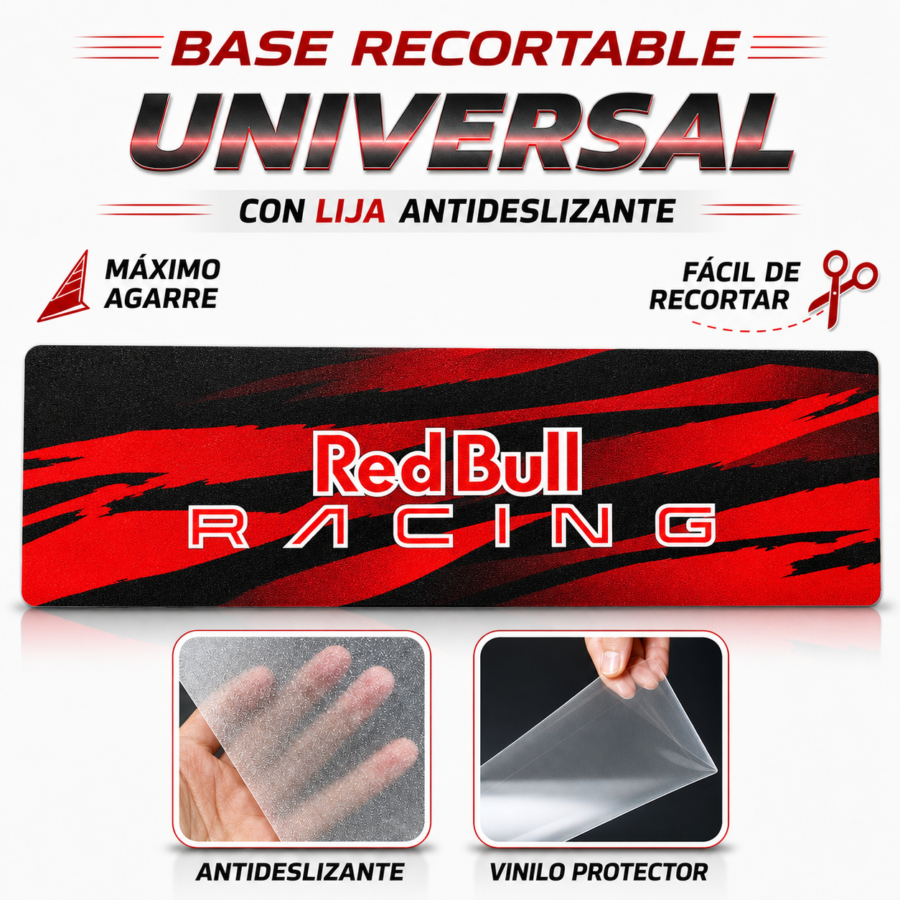 Base Recortable Universal para Patinete Eléctrico - RedBull Racing Rojo Negro