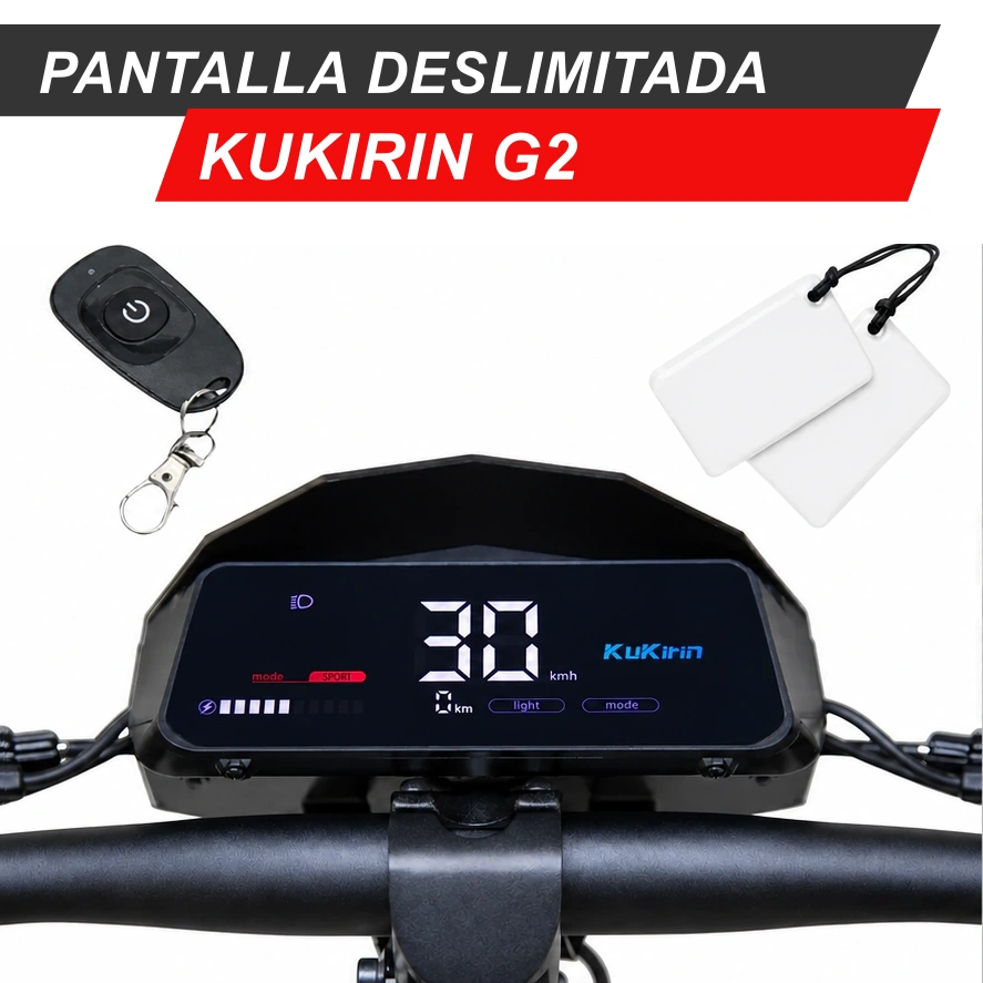 Display para deslimitar Kukirin G2 homologado DGT