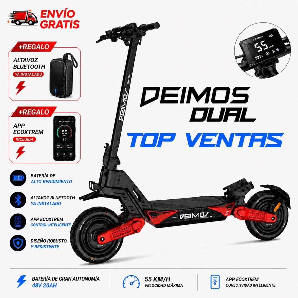 Patinete Eléctrico Ecoxtrem Deimos DGT Dual Motor