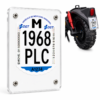 Portamatrículas de metacrilato para patinete eléctrico