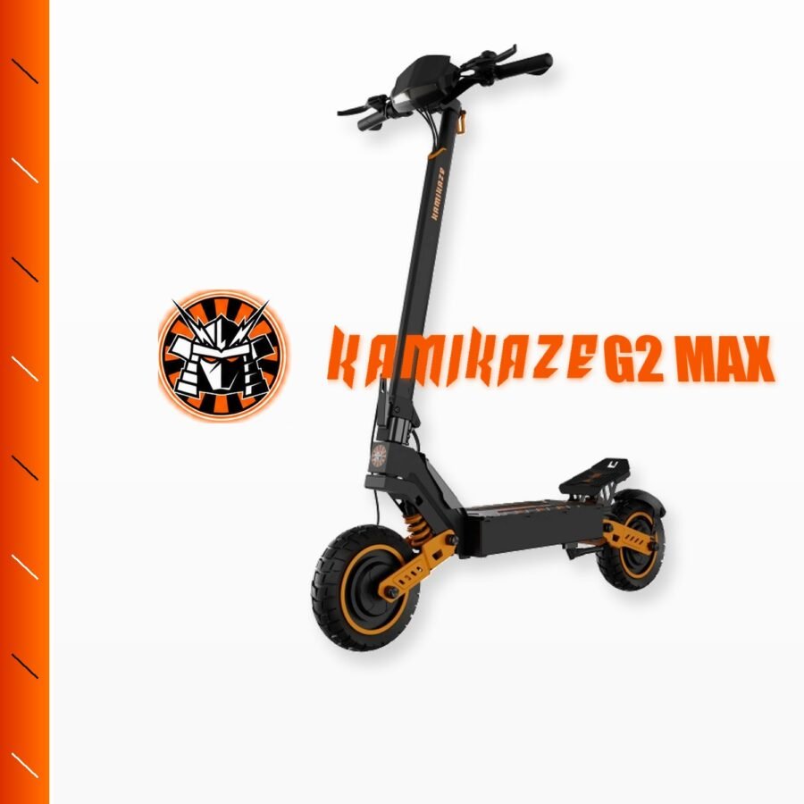 Patinete eléctrico Kamikaze G2 Max con diseño naranja